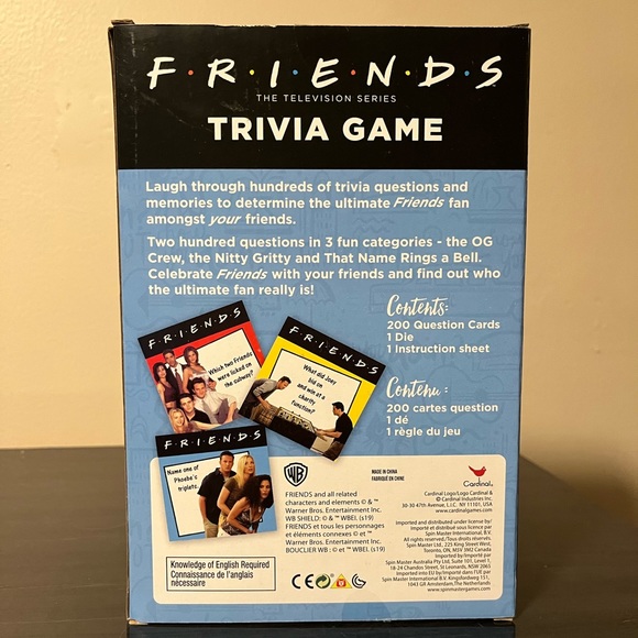 FRIENDS trivia game - Picture 2 of 2